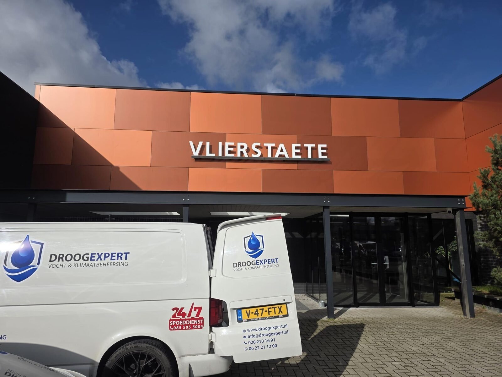 Droogexpert-serviceteam op locatie